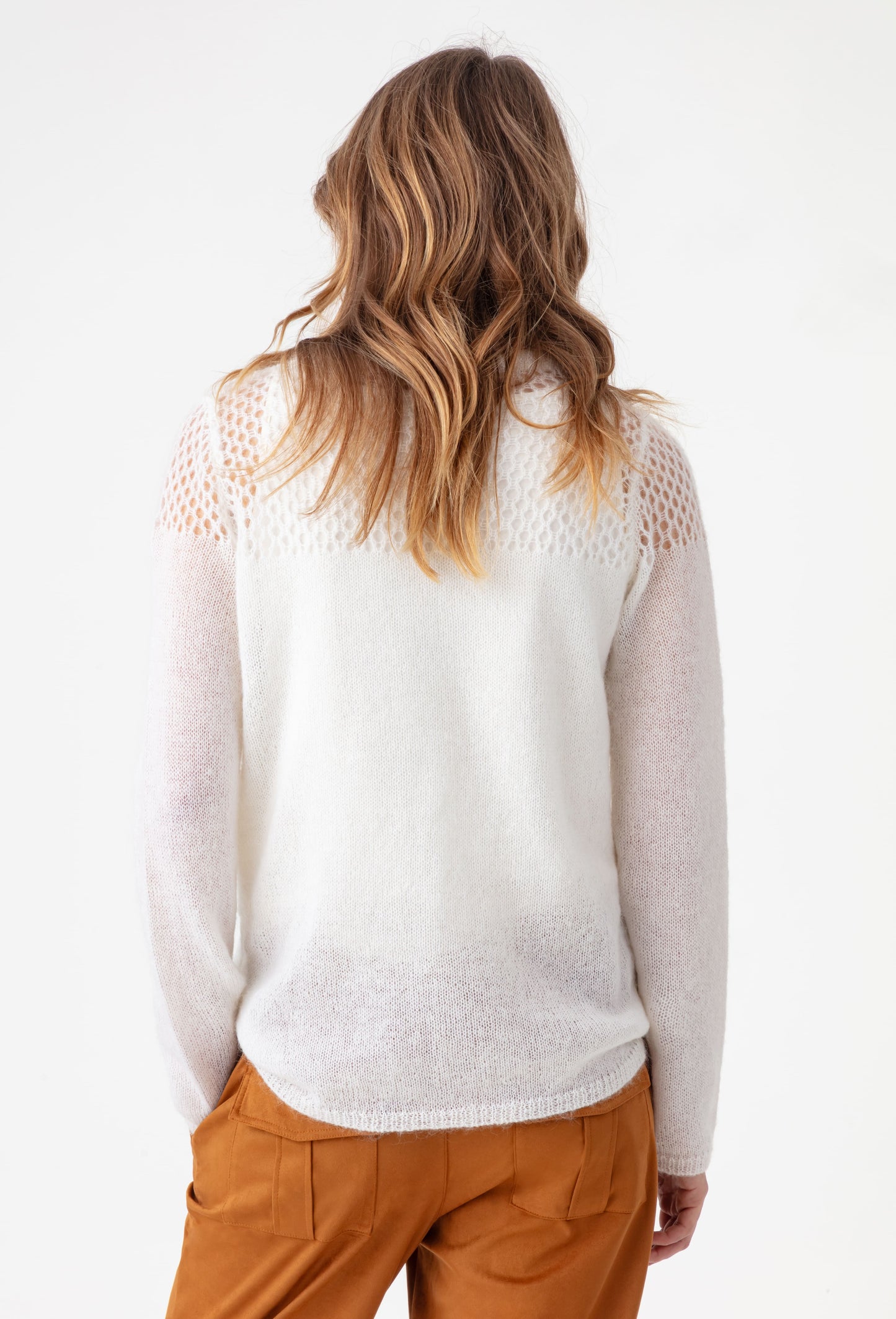 Pull Cléo en maille écru 3