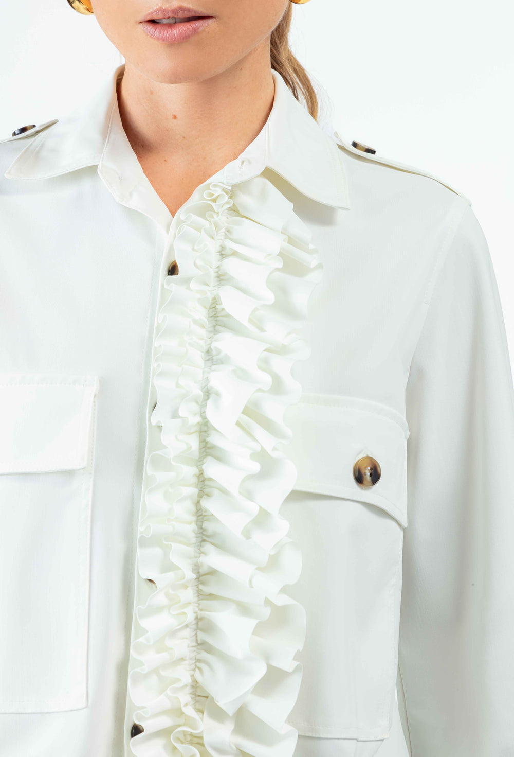 Surchemise Alvaro en jersey technique blanc 2
