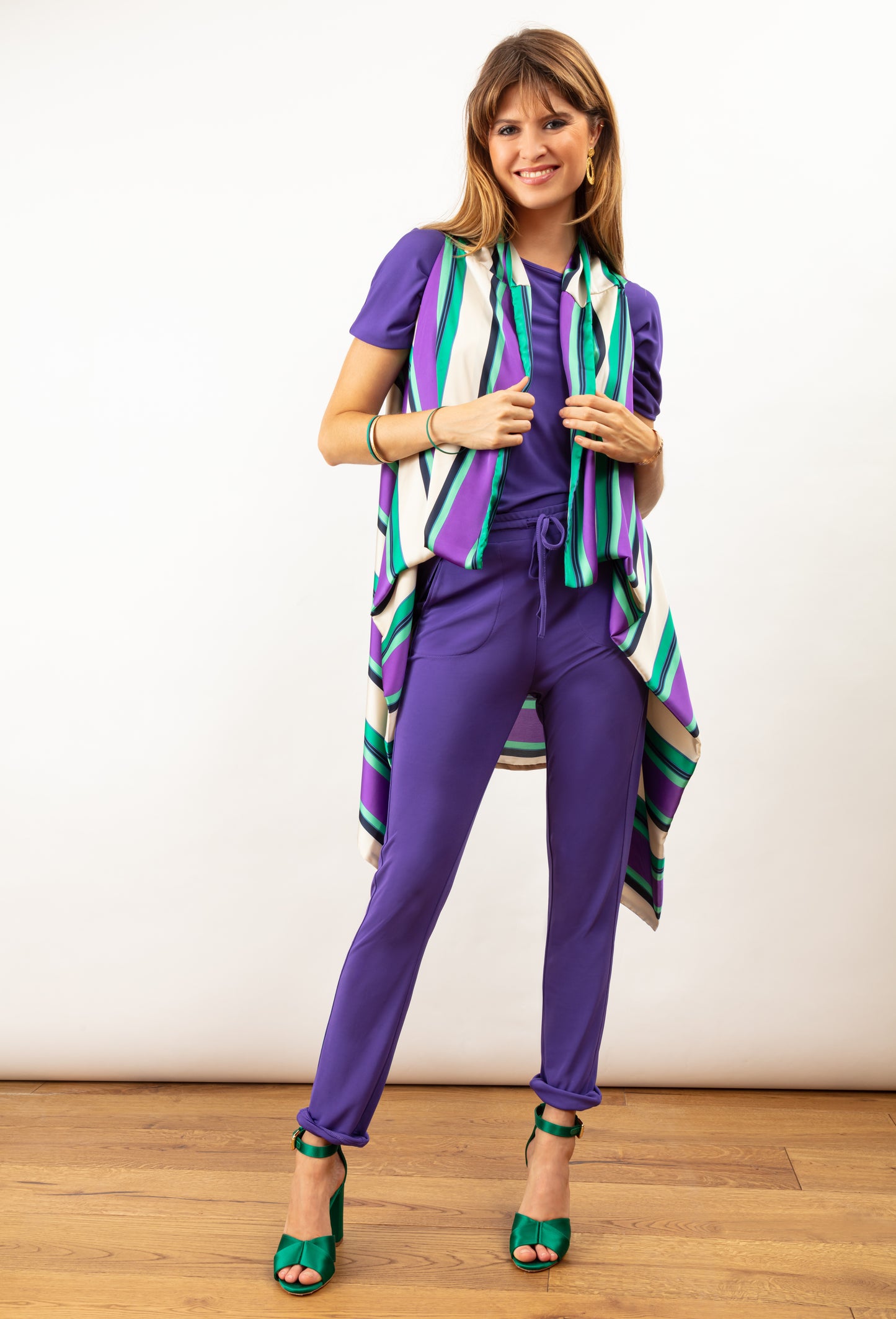 Pantalon Celeste violet 1
