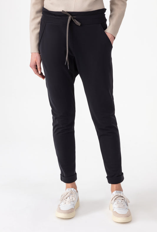 Pantalon jogpant Arsene noir en jersey technique 2