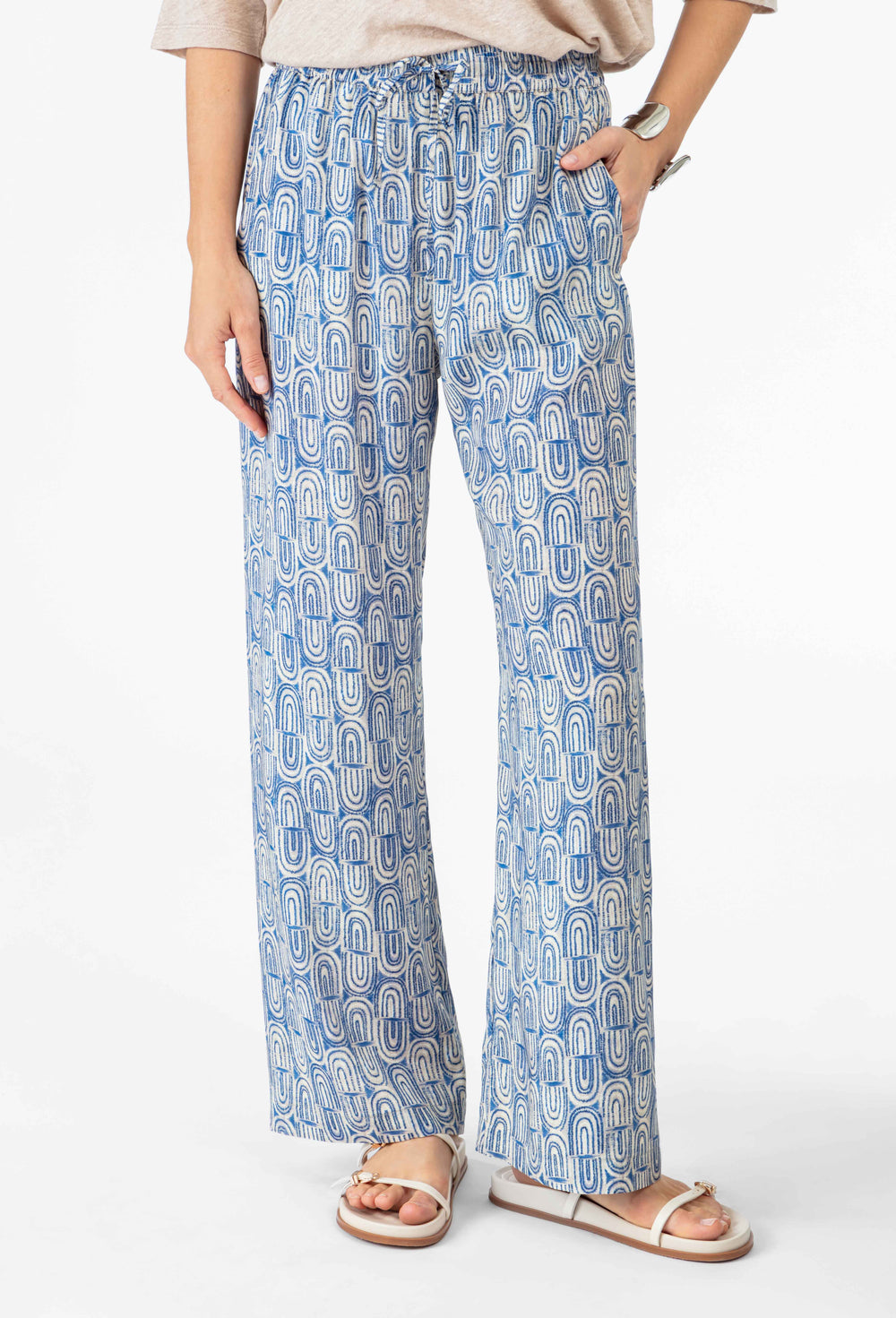 Pantalon fluide Ronan en satin 3