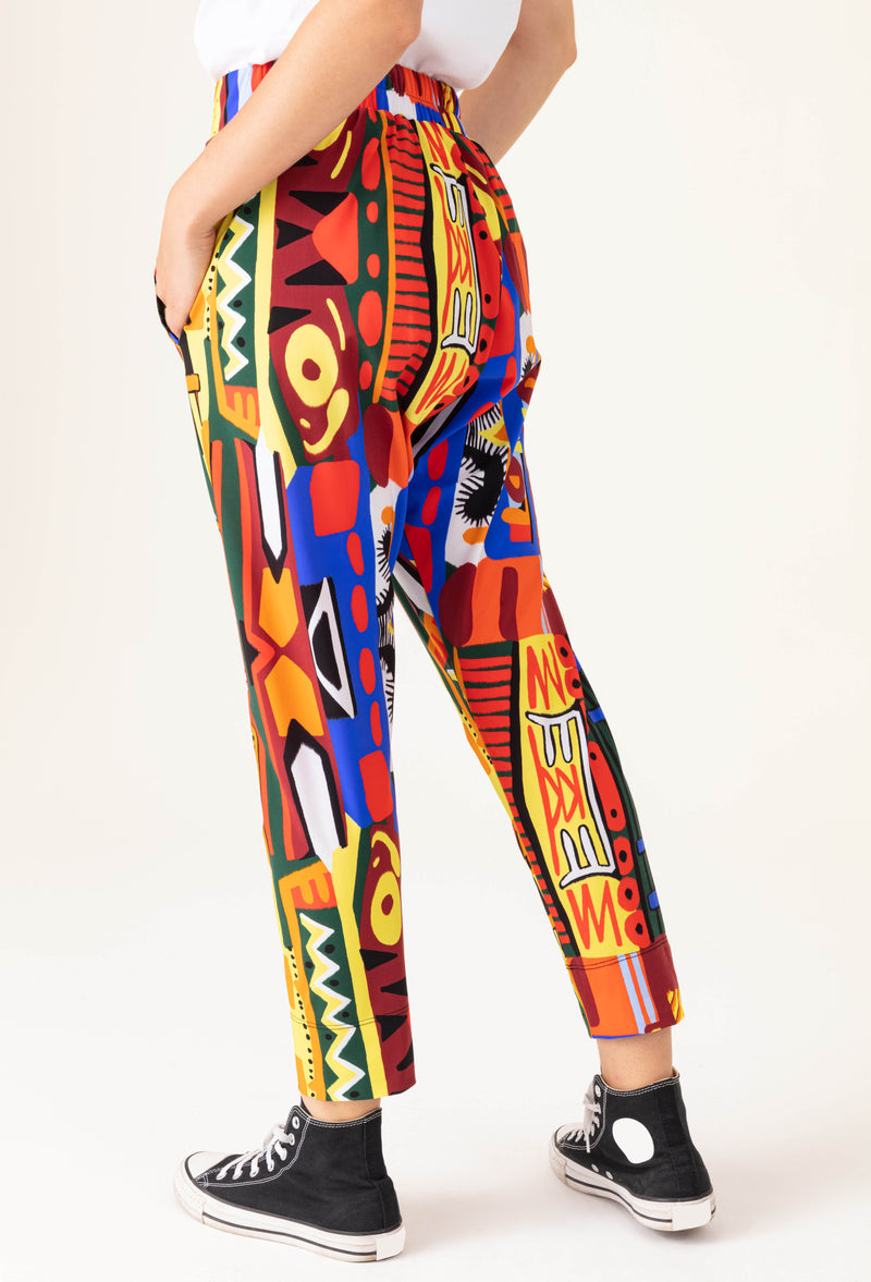 Pantalon Hugo imprimé en jersey technique 5