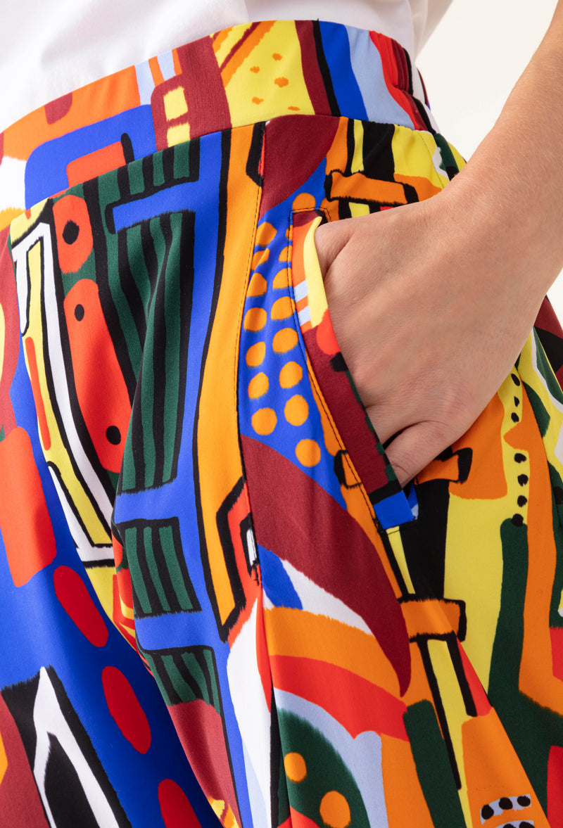 Pantalon Hugo imprimé en jersey technique 6