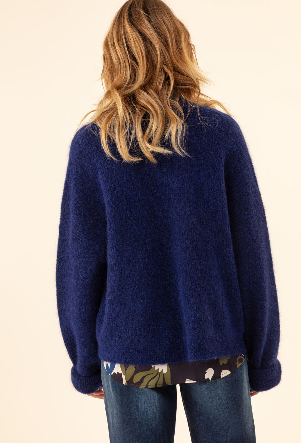 Gilet Bonnie marine 66% laine 2