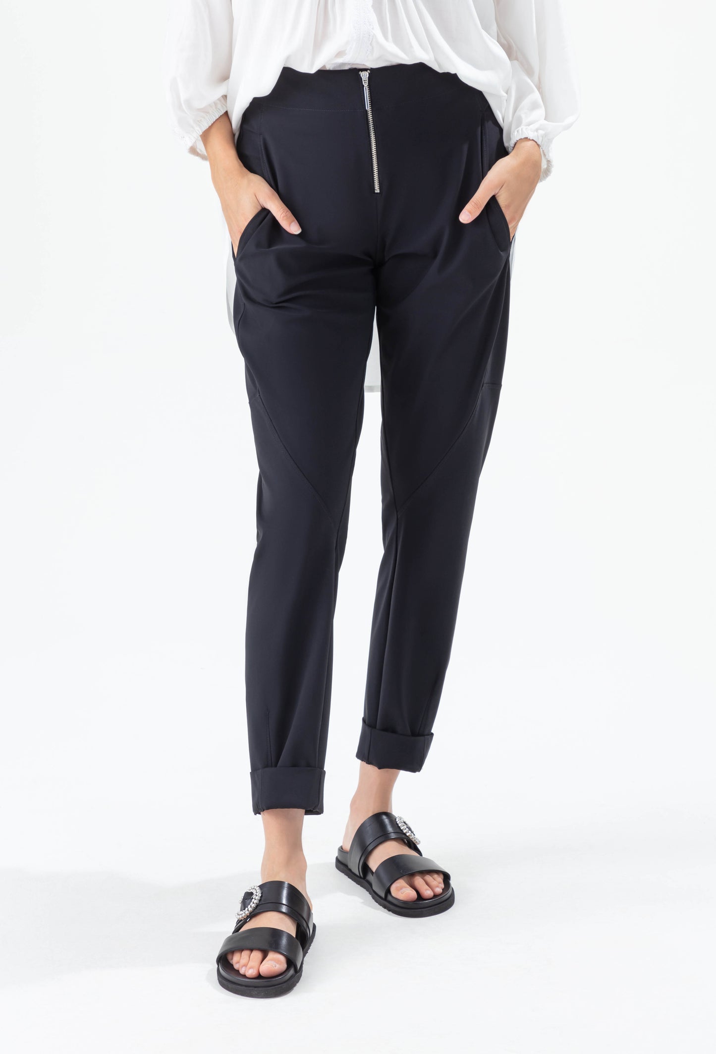 Pantalon Plage noir en jersey technique 3
