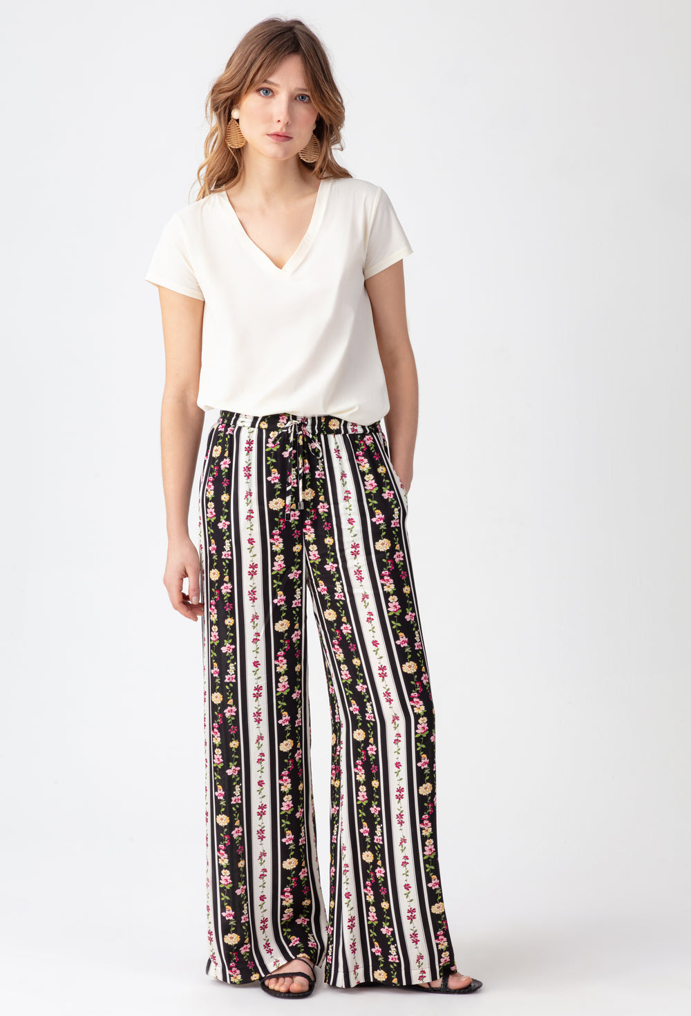 Pantalon large imprimé Reina 1