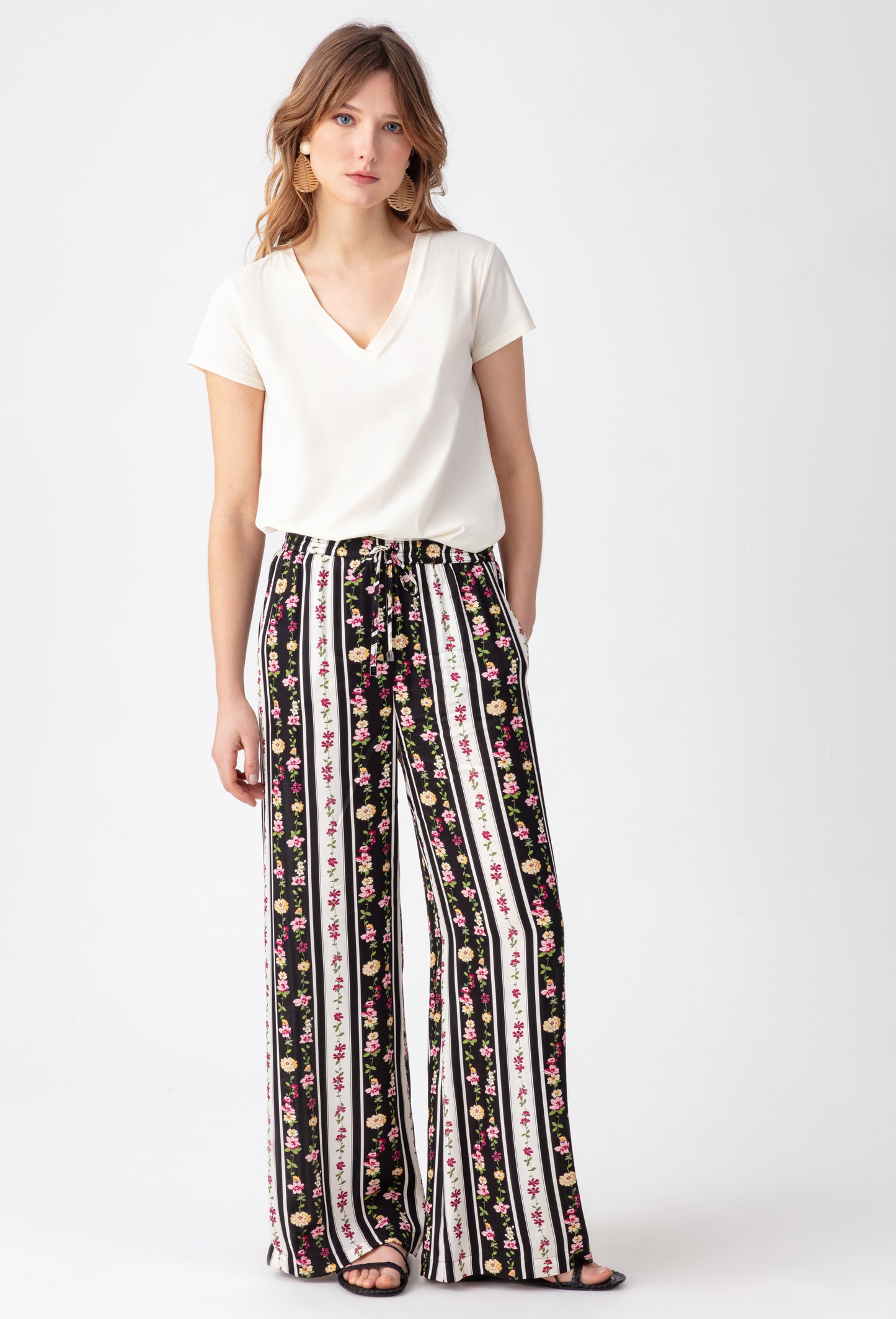 Pantalon large imprimé Reina 1