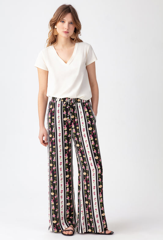 Pantalon large imprimé Reina 1