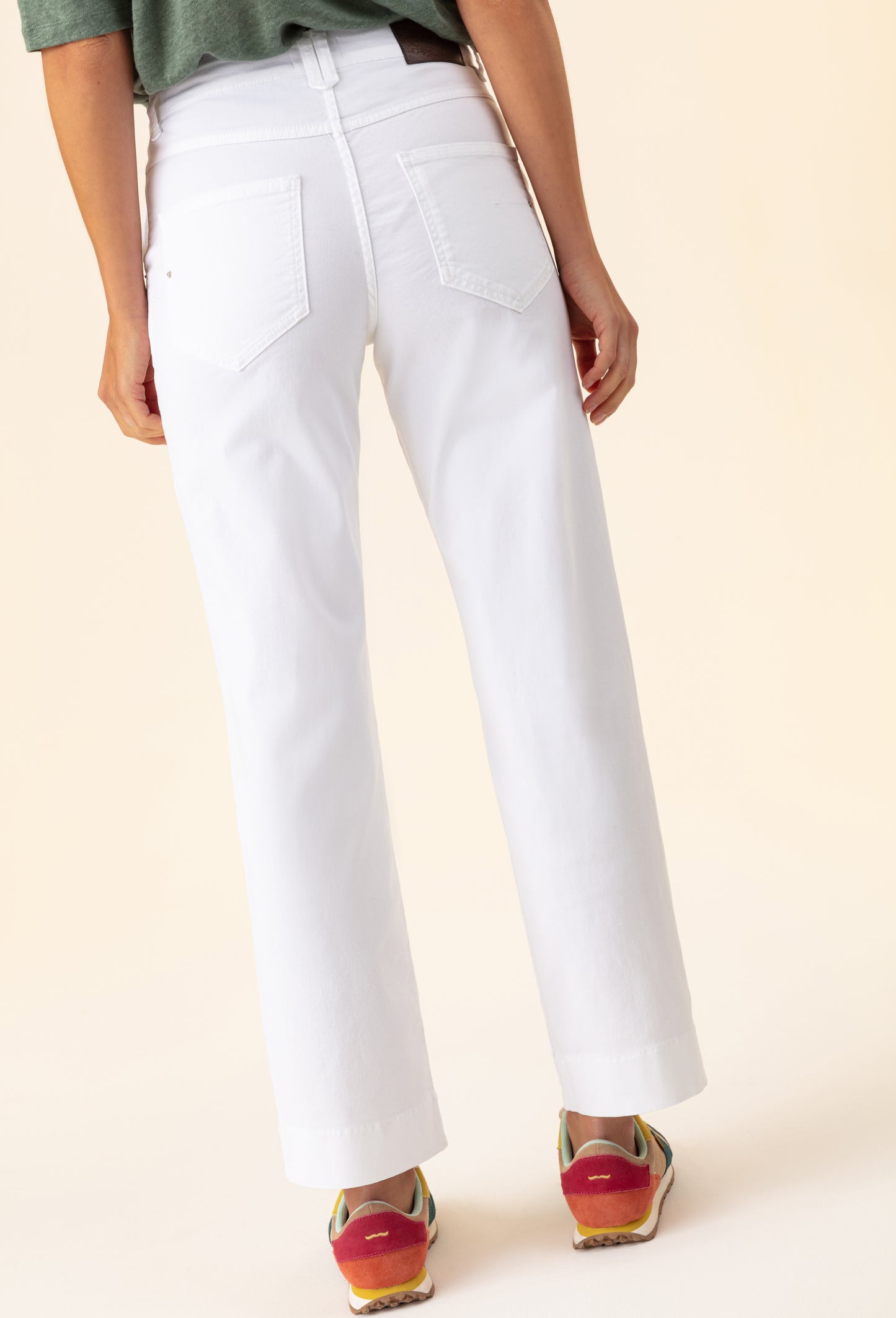 Jean Felix blanc en coton 3