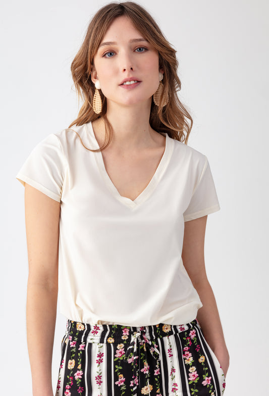Tee- shirt écru Linda 1