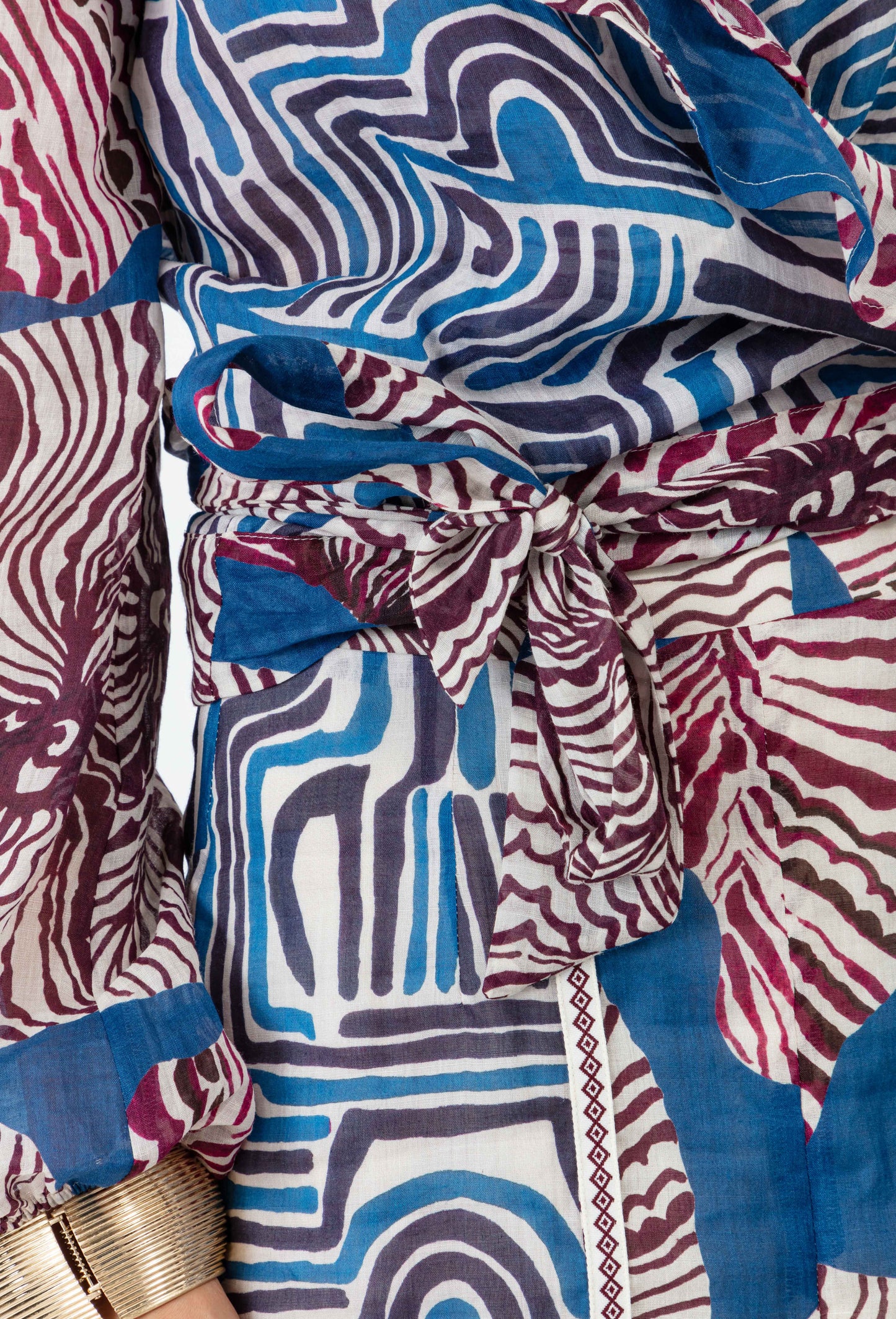 Blouse cache-coeur Gaby en ramie 3