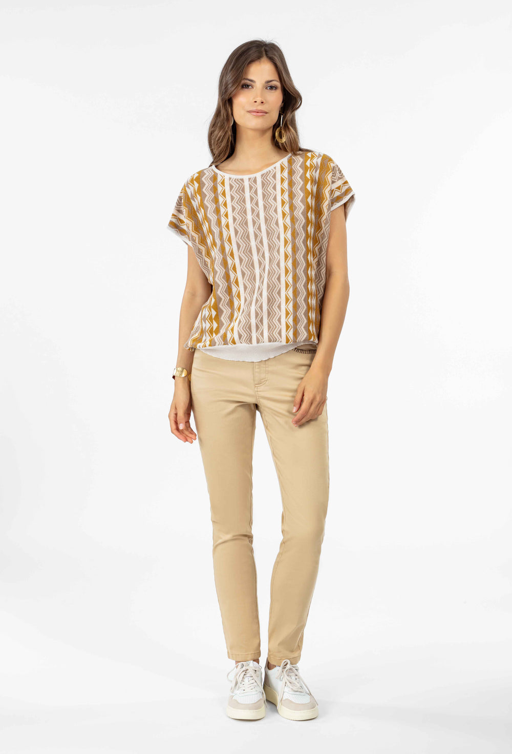 Pantalon Zach en coton beige 1