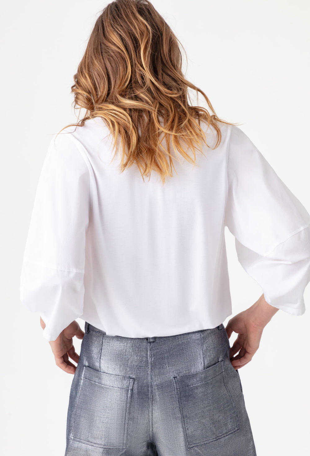 Tee-shirt blanc manches 3/4 Nami 3