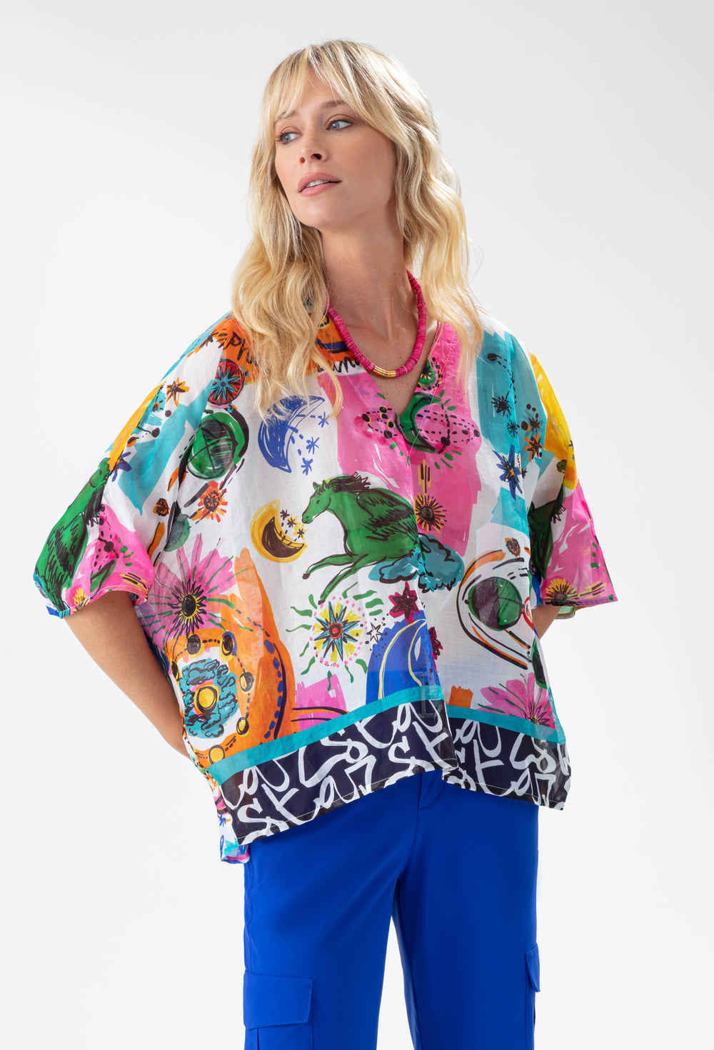 Blouse Cassiopée imprimé astral 1