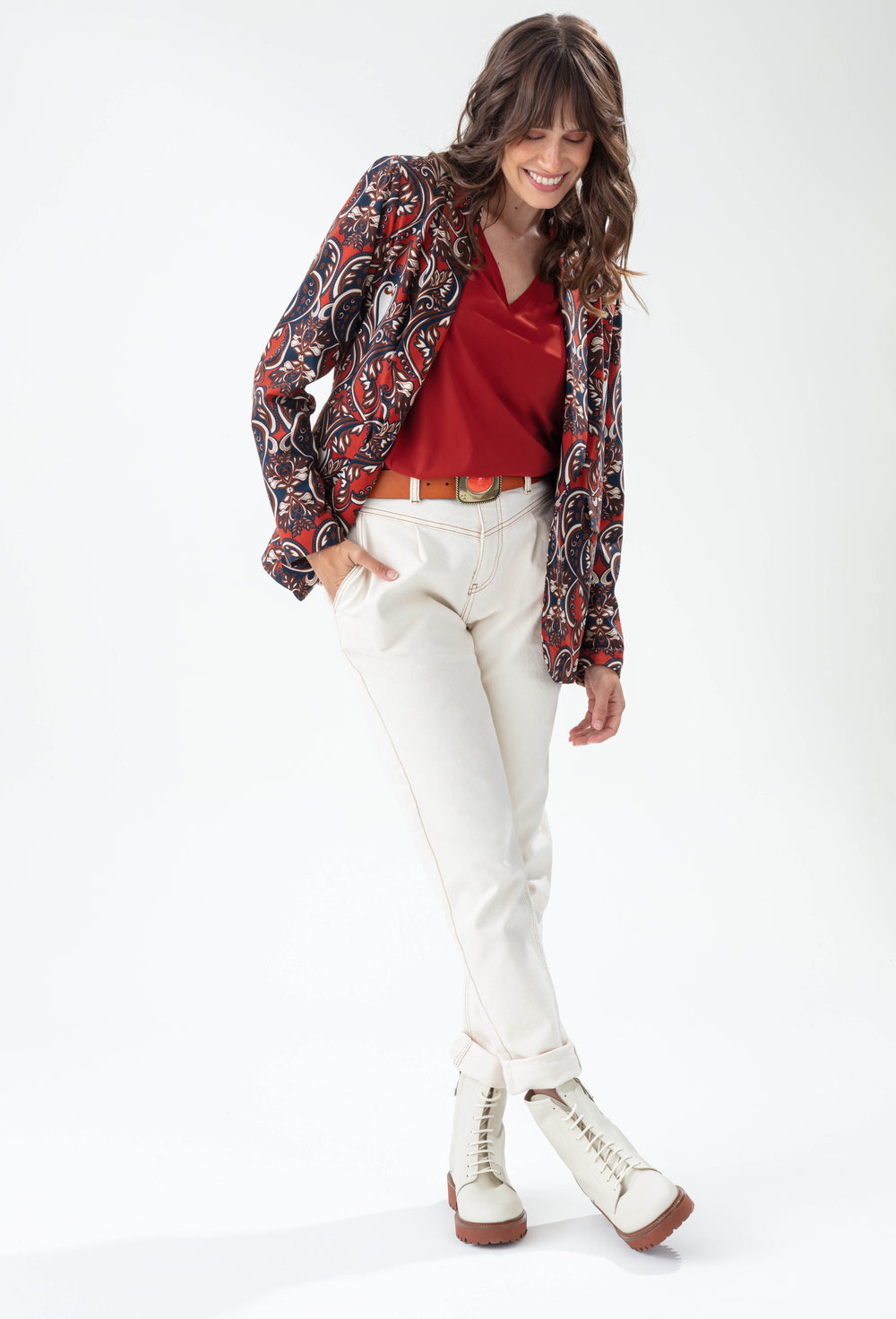 Veste Audrey imprimé baroque en jersey technique 4