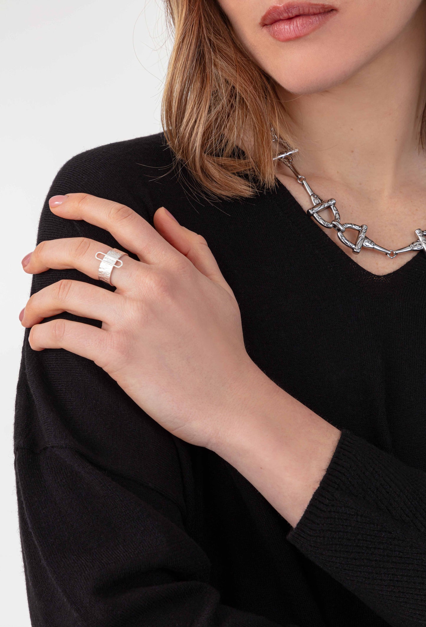 Bague Naiad en laiton argent 1