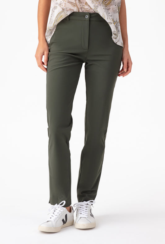 Pantalon Pony kaki en jersey technique 2