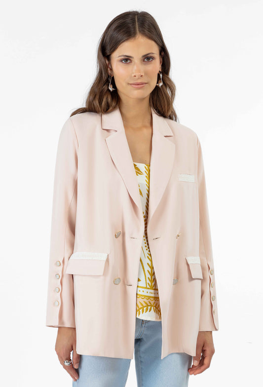 Blazer Lester rose poudré 2