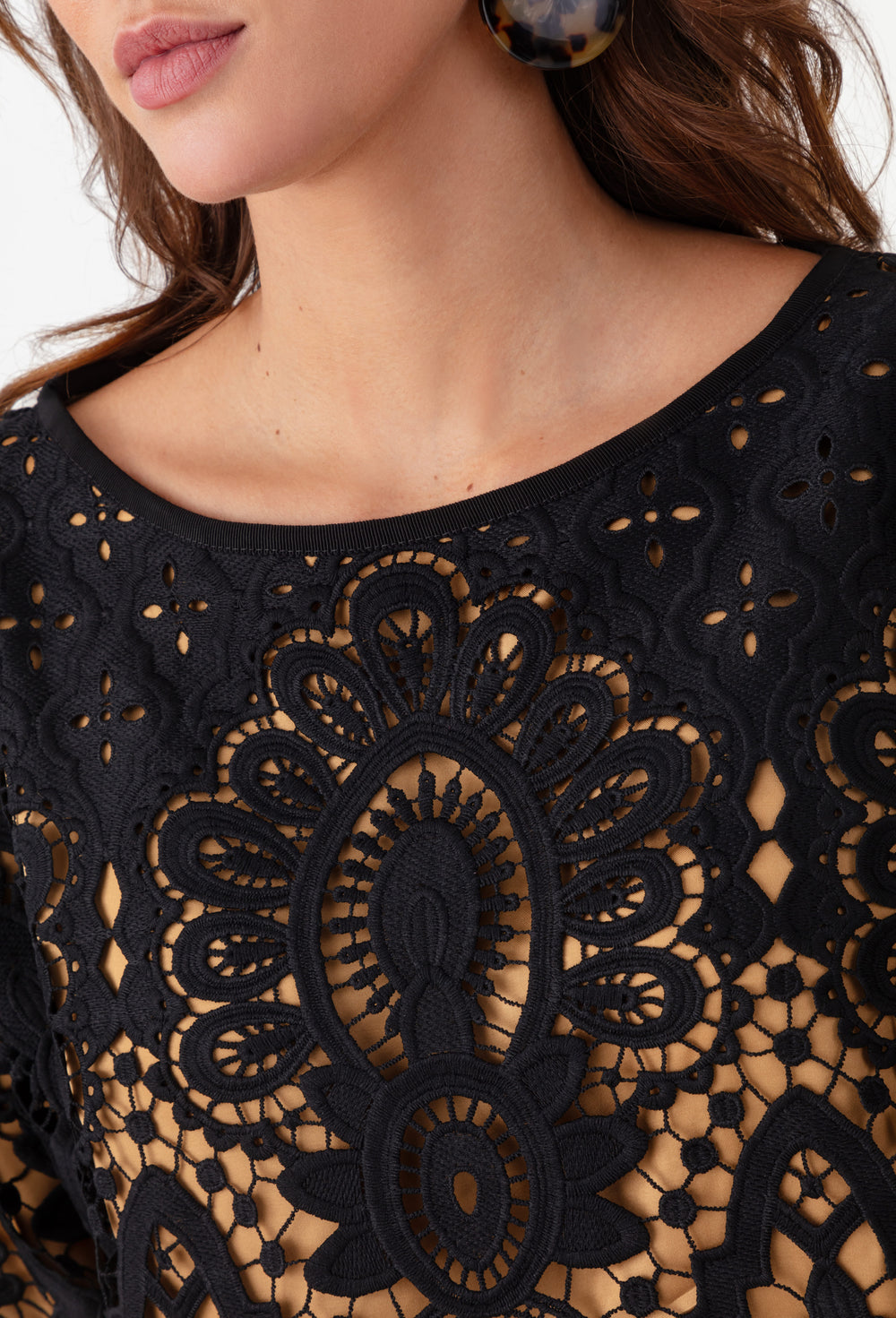 Top manches 3/4 Jamila en dentelle 2