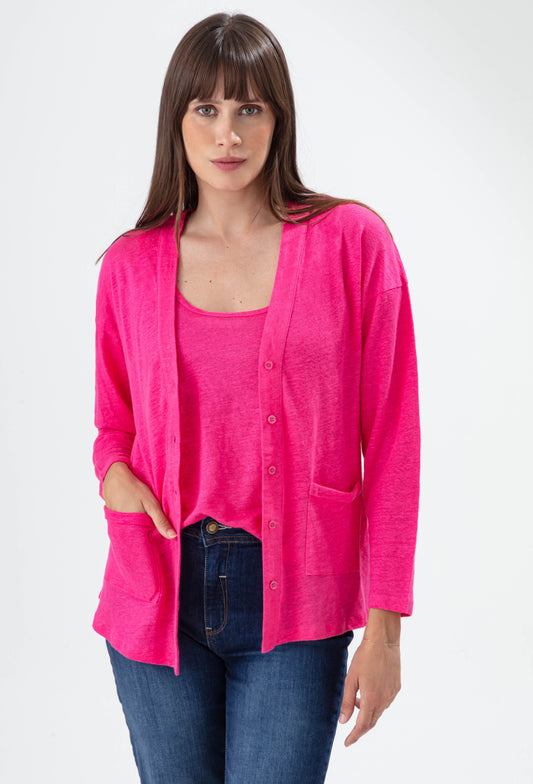 Gilet Divinité rose 1