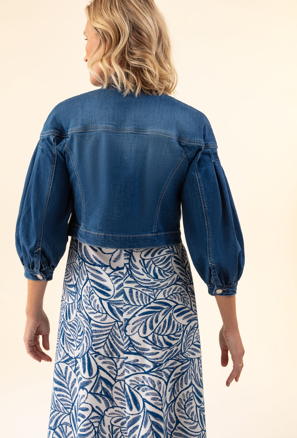 Blouson Rivage en coton bleu jean 3