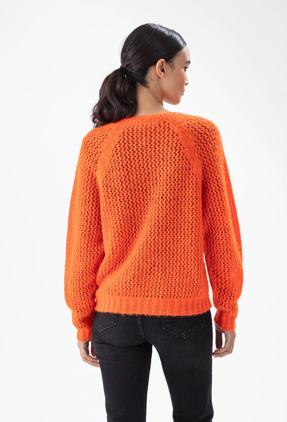 Pull Graphe orange 30% Alpaga 3