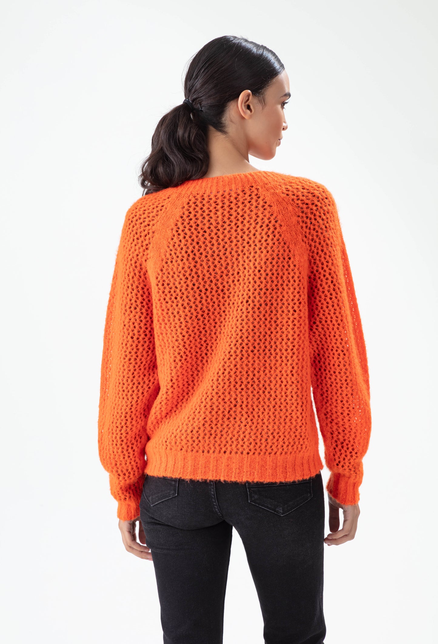 Pull Graphe orange 30% Alpaga 3