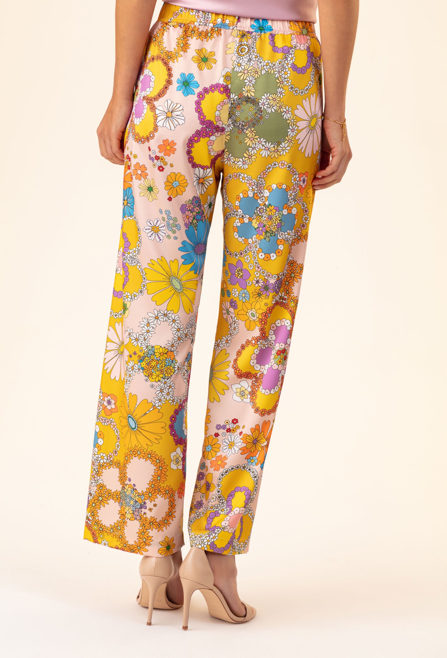 Pantalon Jacinthe imprimé fleuri 4