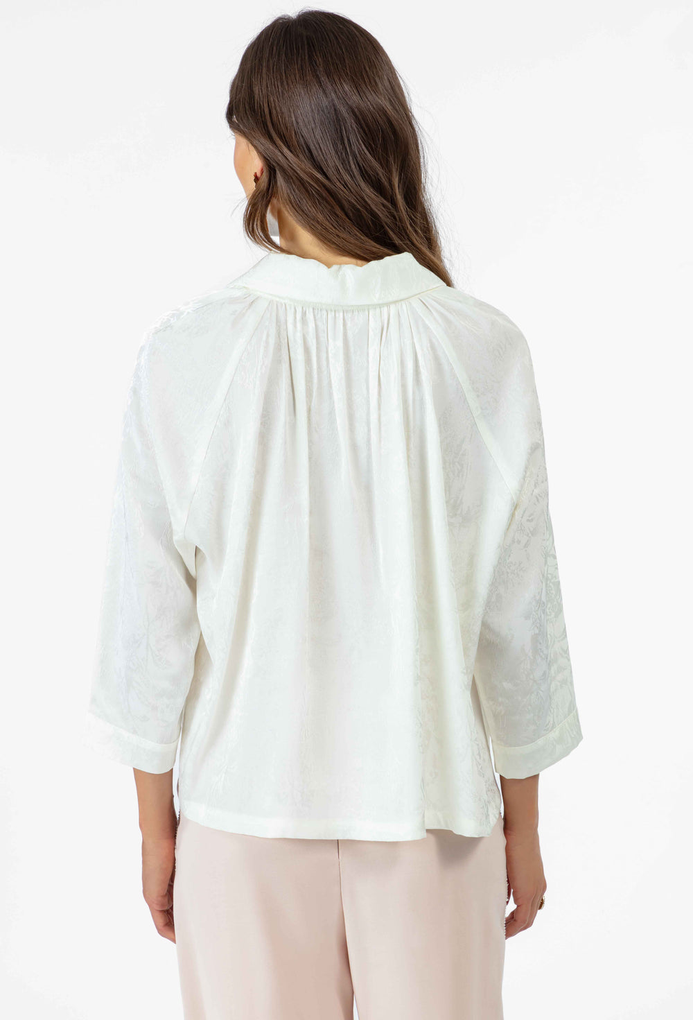 Blouse Maggie en jacquard écru 3