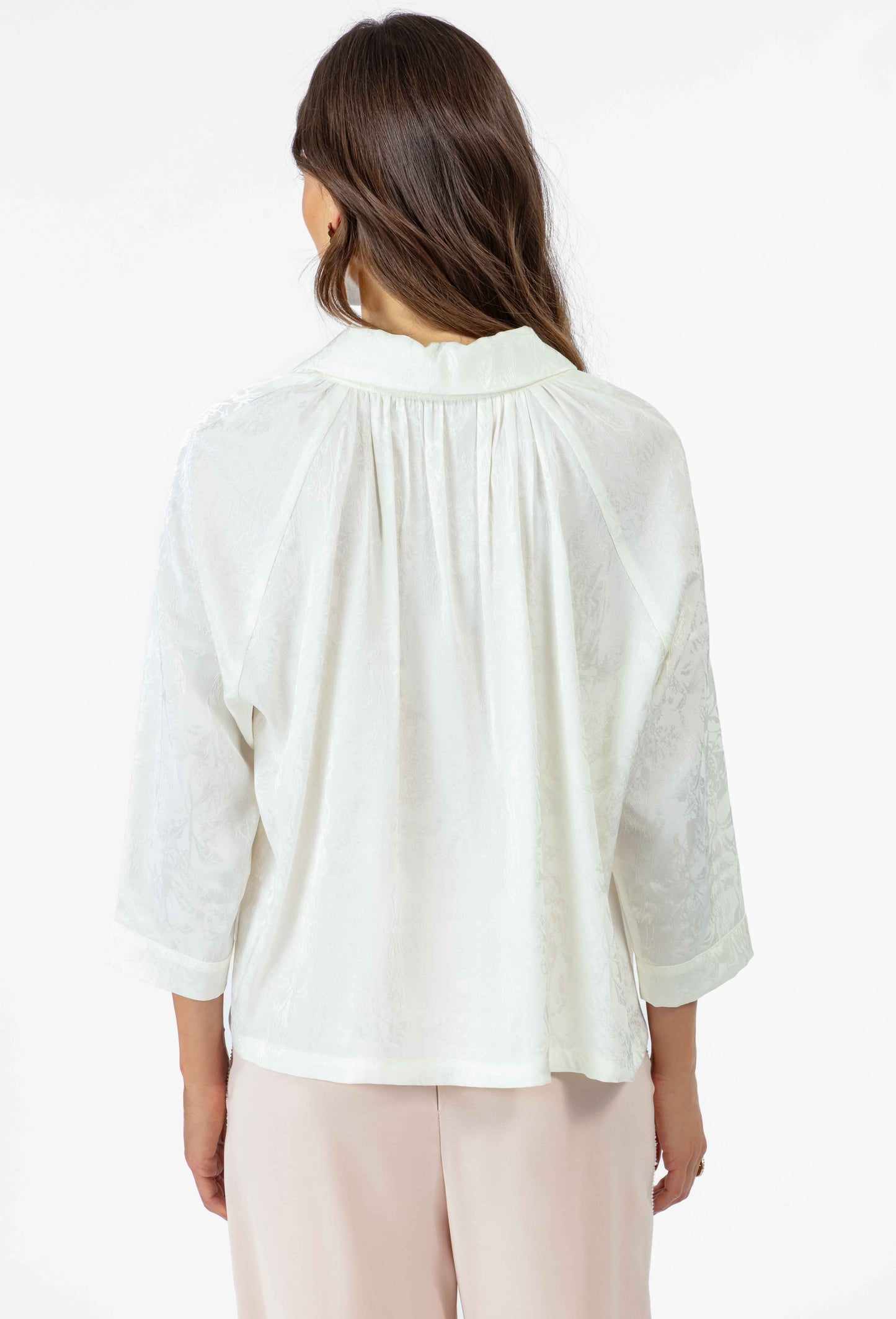 Blouse Maggie en jacquard écru 3