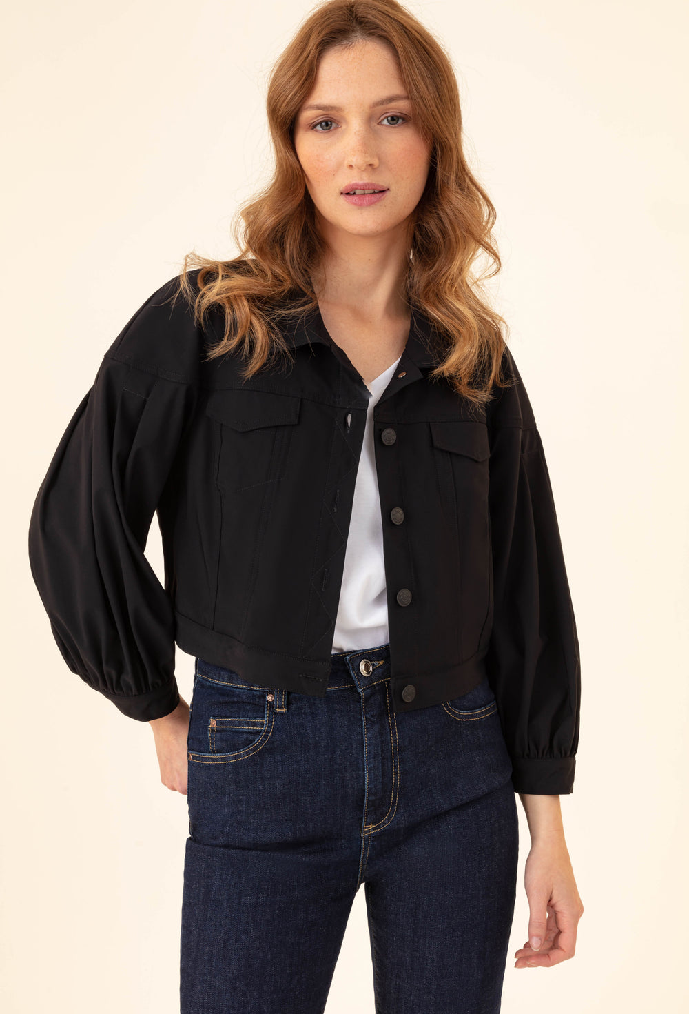 Blouson Promesse en jersey technique noir 1