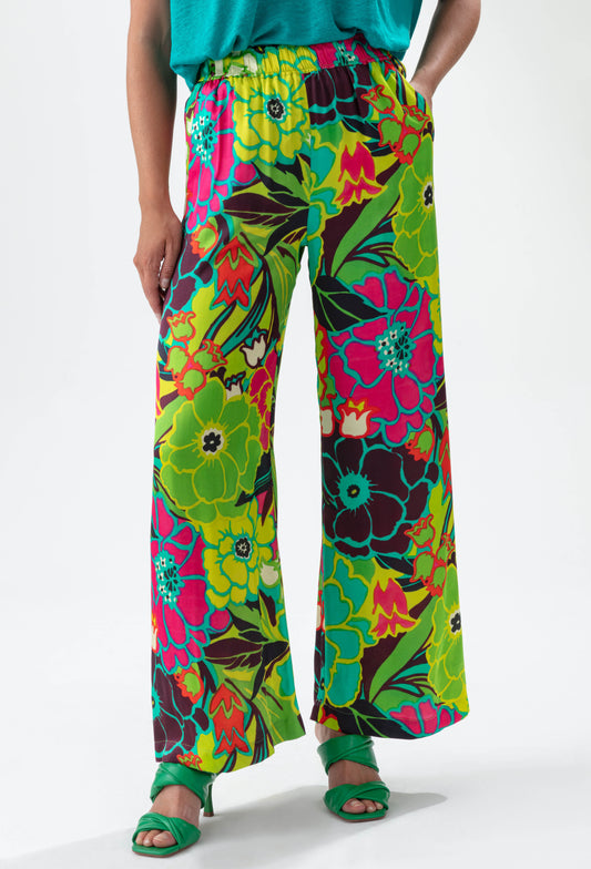 Pantalon Equateur imprimé tropical 3