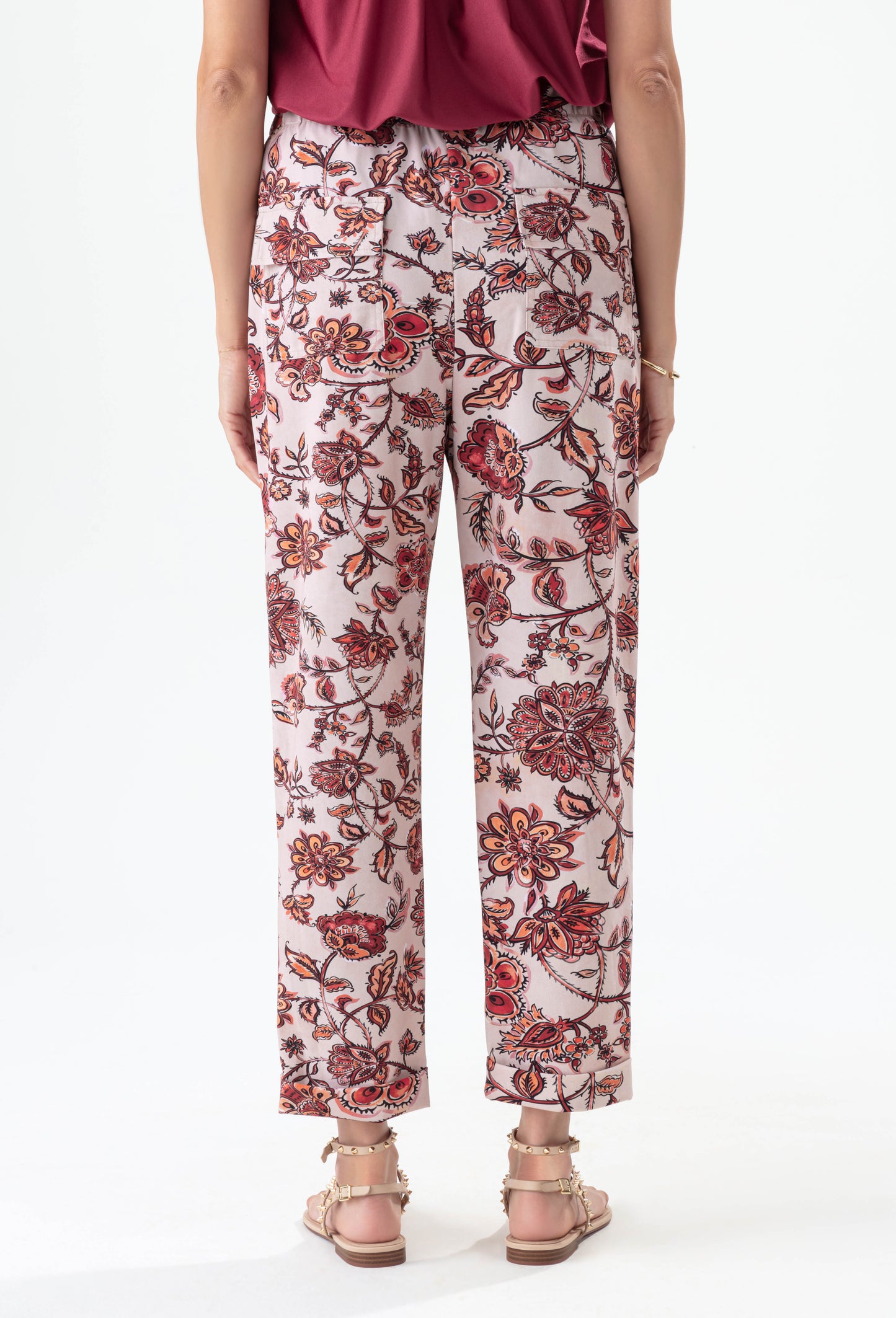 Pantalon Eternité  imprimé blossom en jersey technique 4
