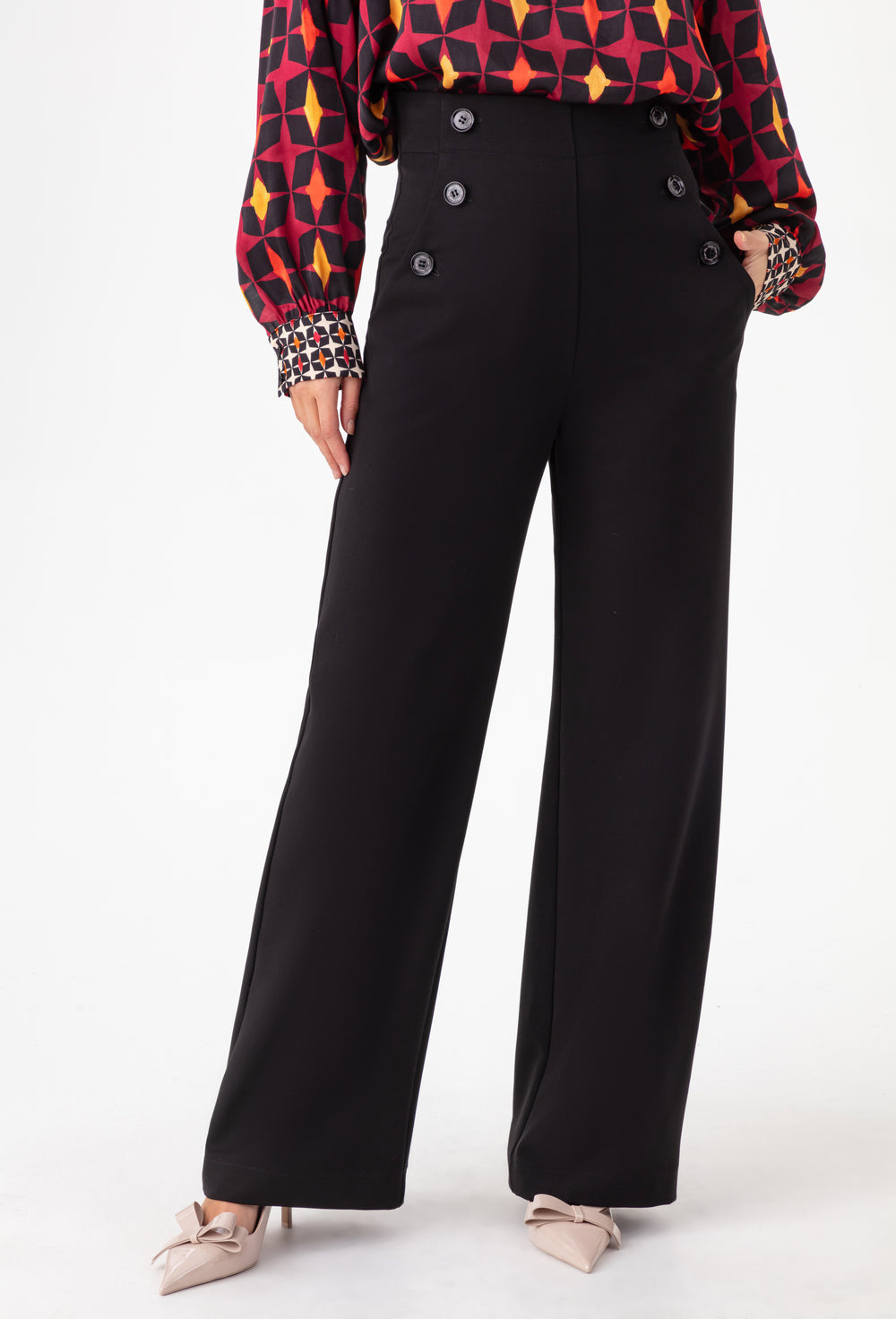 Pantalon large Matéo noir 2