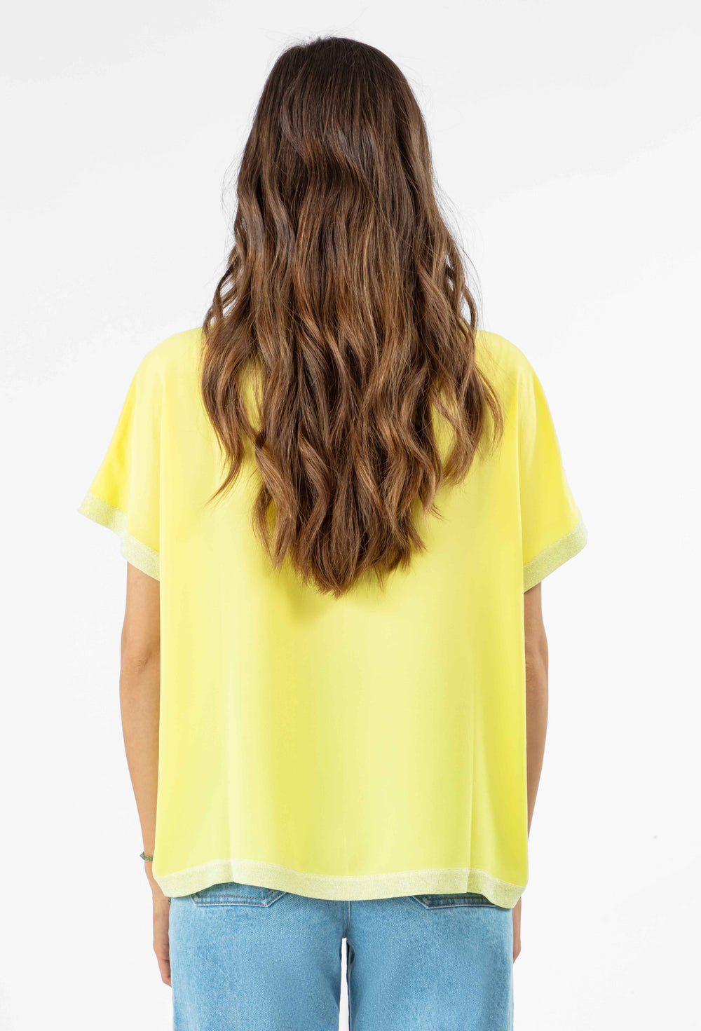 T-shirt manches courtes Taina jaune citron 3