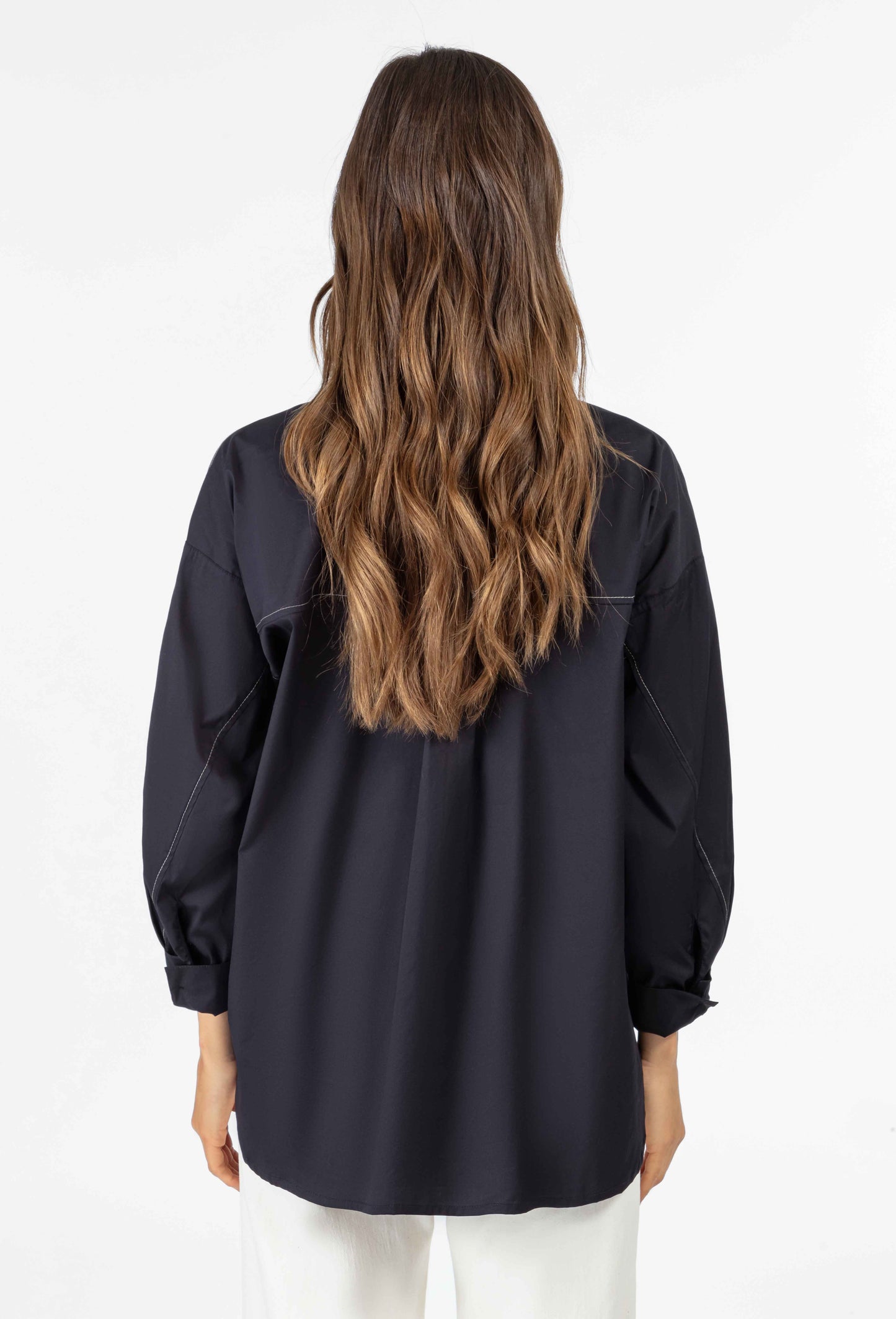 Chemise oversize Charlie noire 5