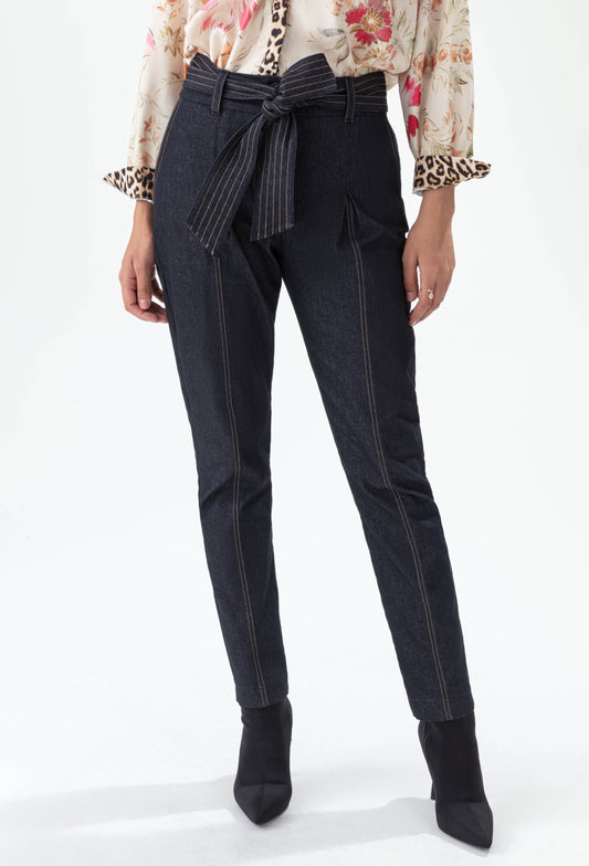 Pantalon + ceinture Lynx jean brut 4