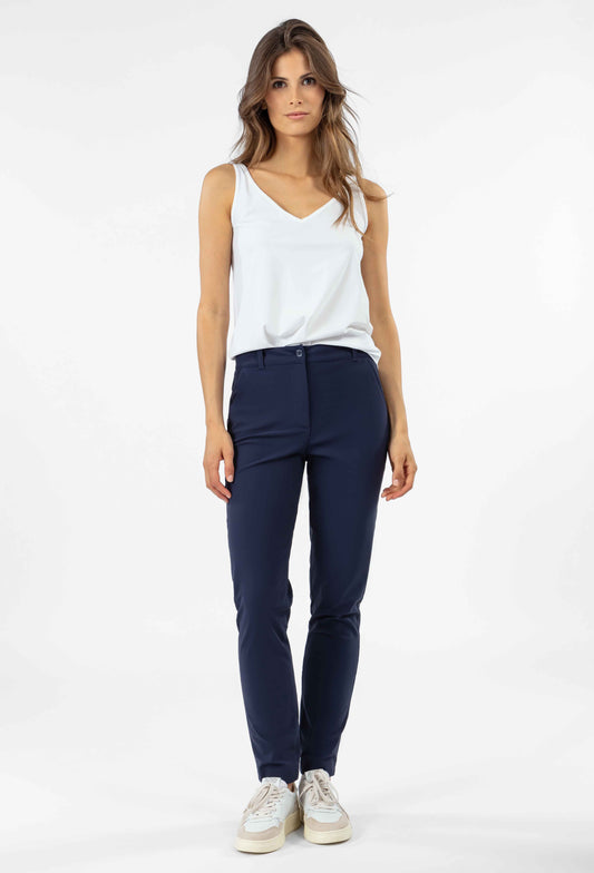 Pantalon Pony marine en jersey technique 1