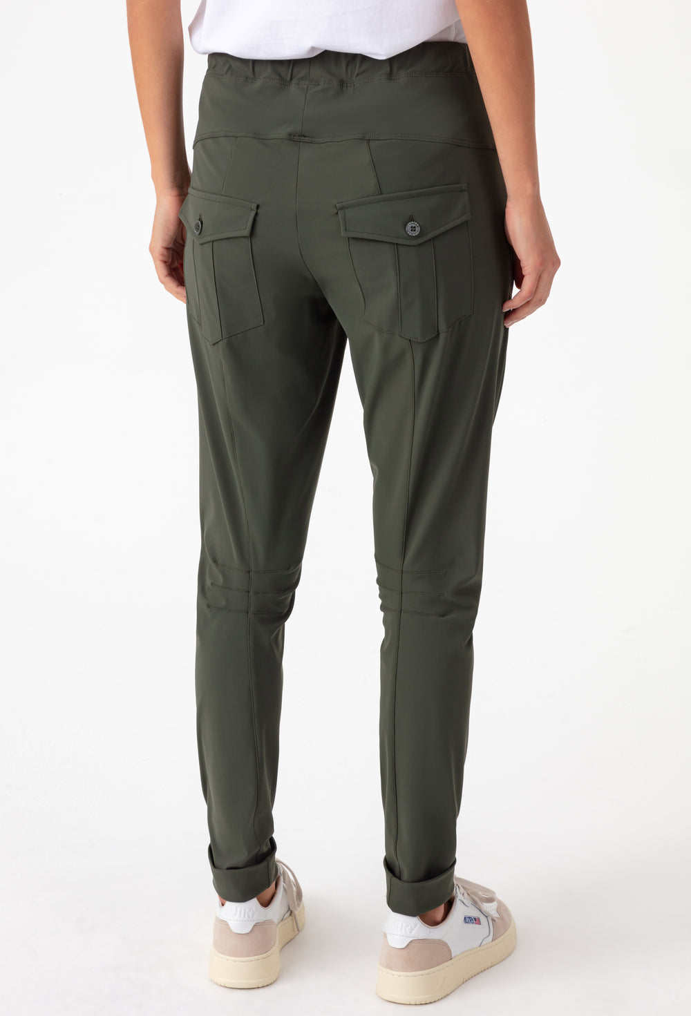 Pantalon Pop kaki en jersey technique 3