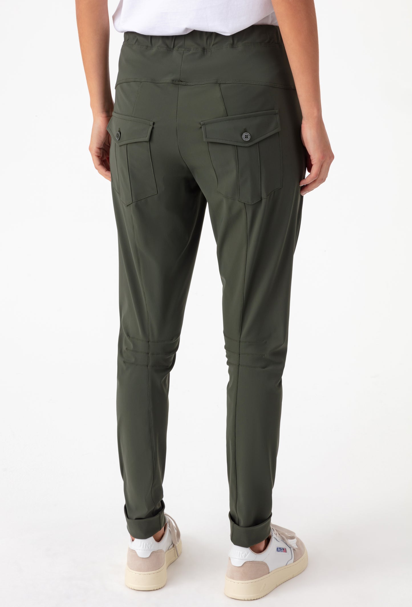 Pantalon Pop kaki en jersey technique 3