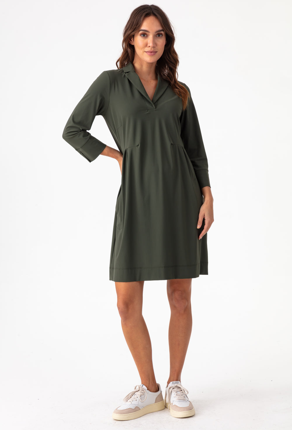 Robe Fox kaki en jersey technique 1
