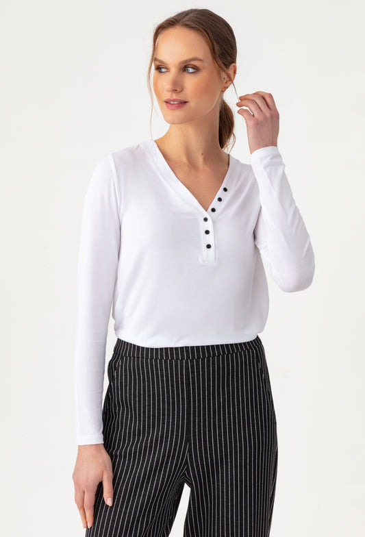 Tee-shirt Stella manches longues blanc 1