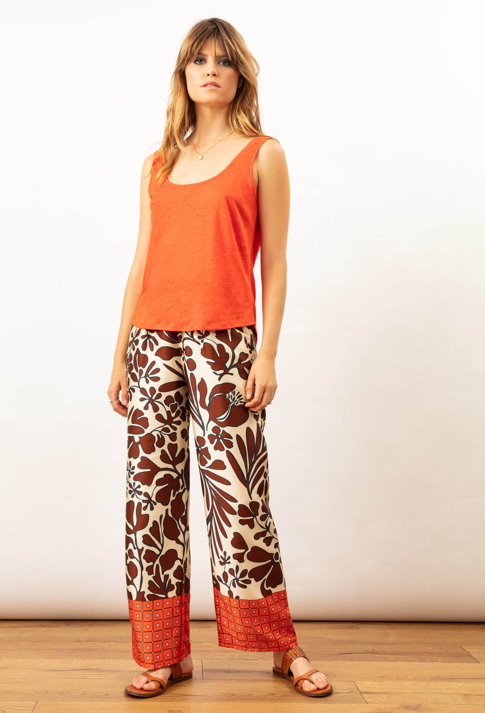 Pantalon large Gaspard imprimé 1