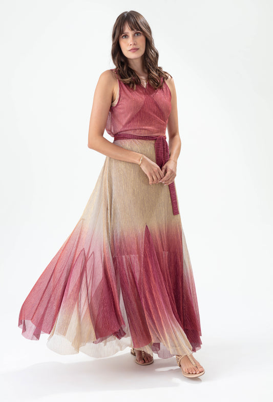 Robe Joyau en dégradé cherry 1