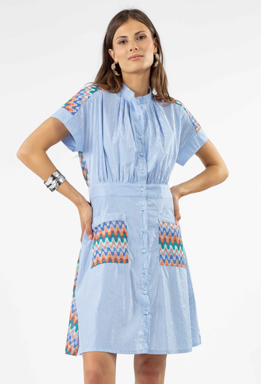 Robe chemise Lucy en coton imprimé 1