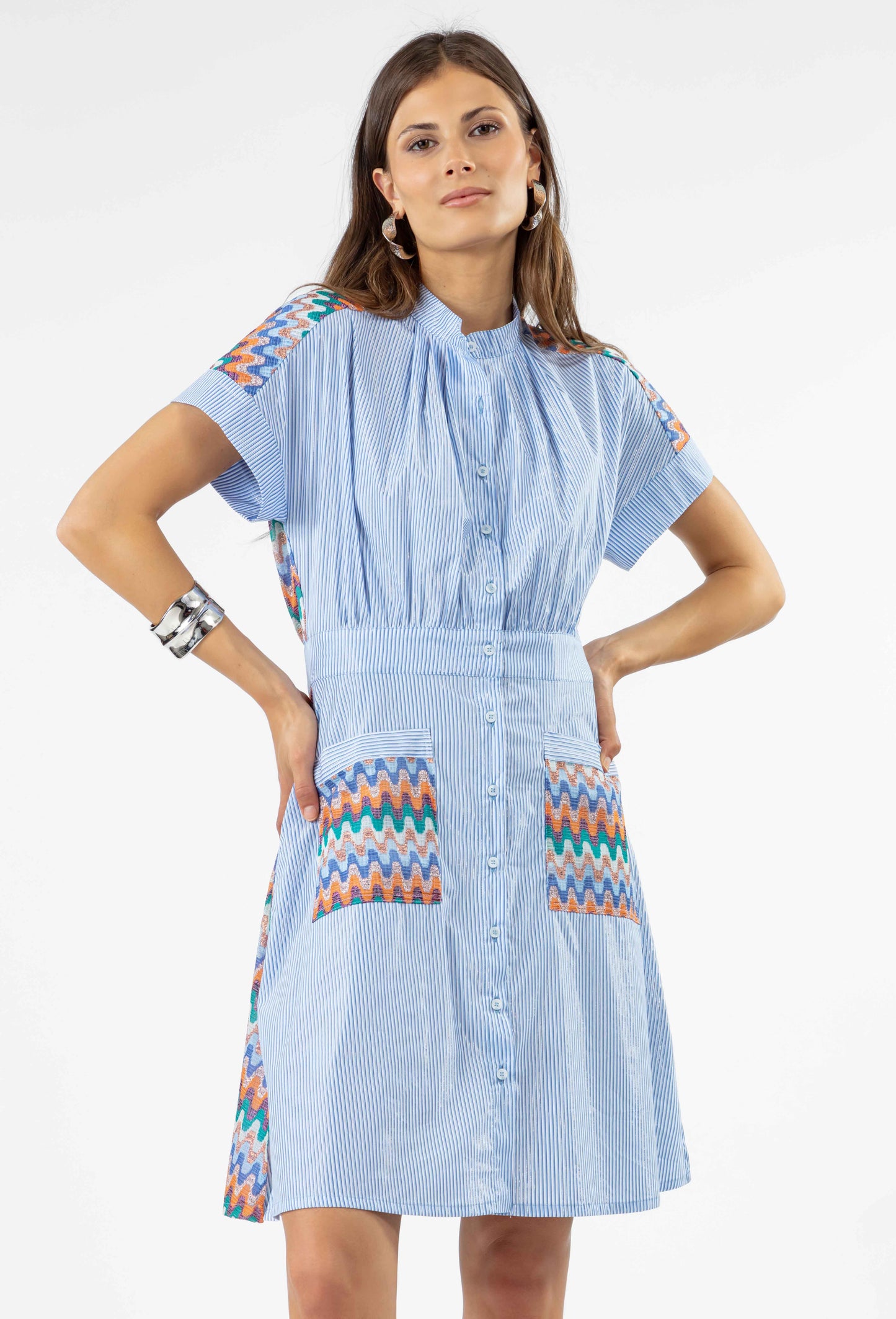 Robe chemise Lucy en coton imprimé 1