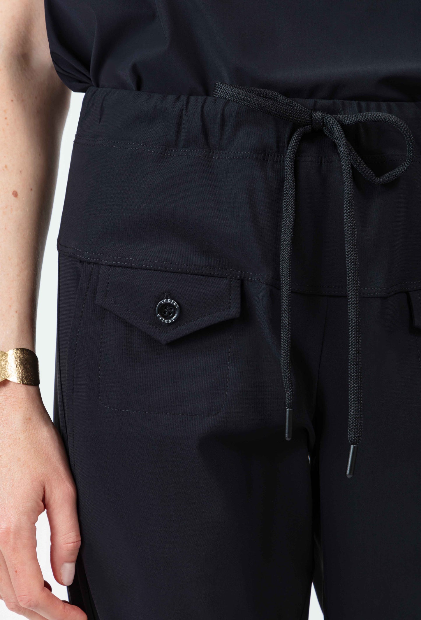 Pantalon Pop Noir en jersey technique 3
