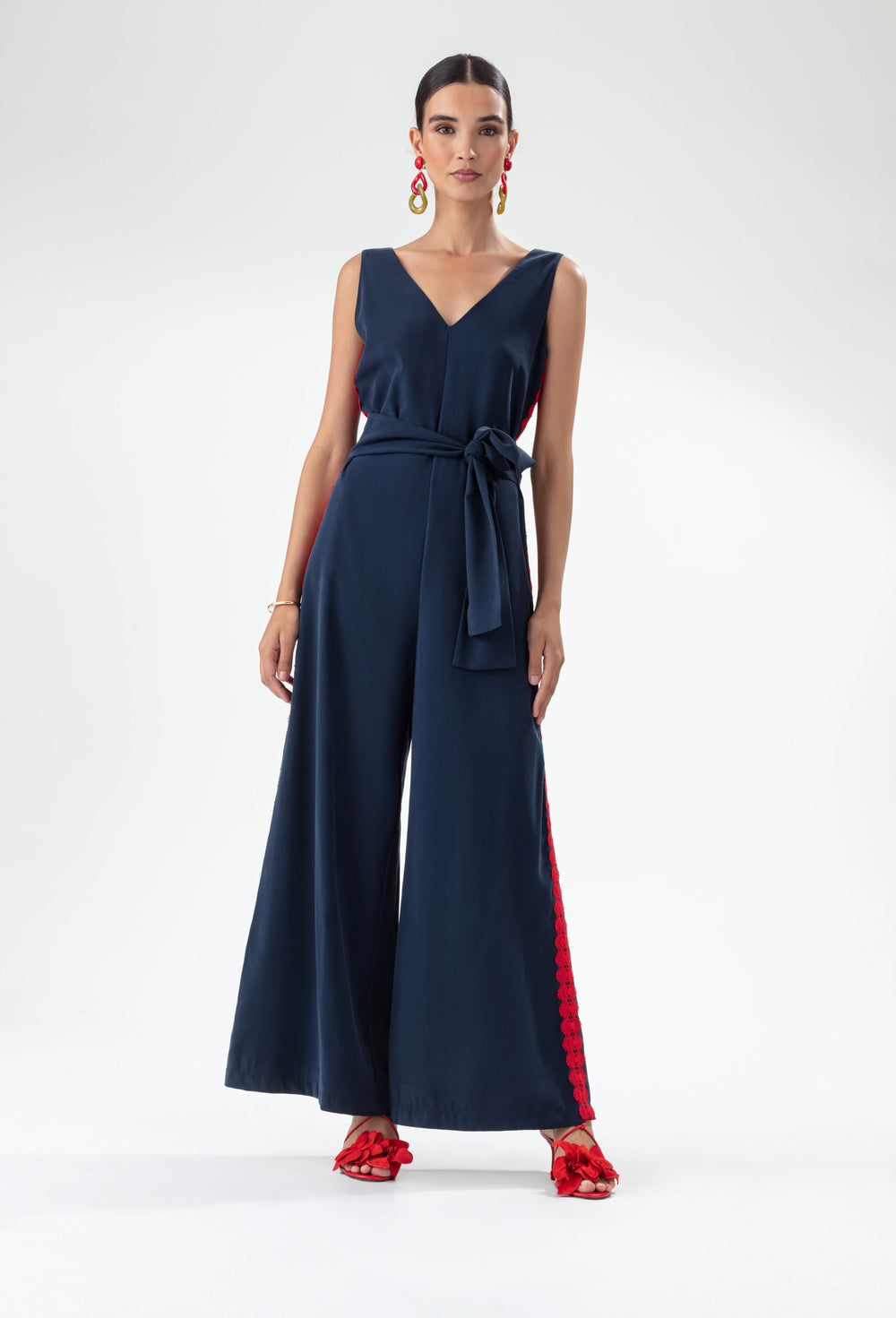 Combinaison & Ceinture Gabrielle marine 2