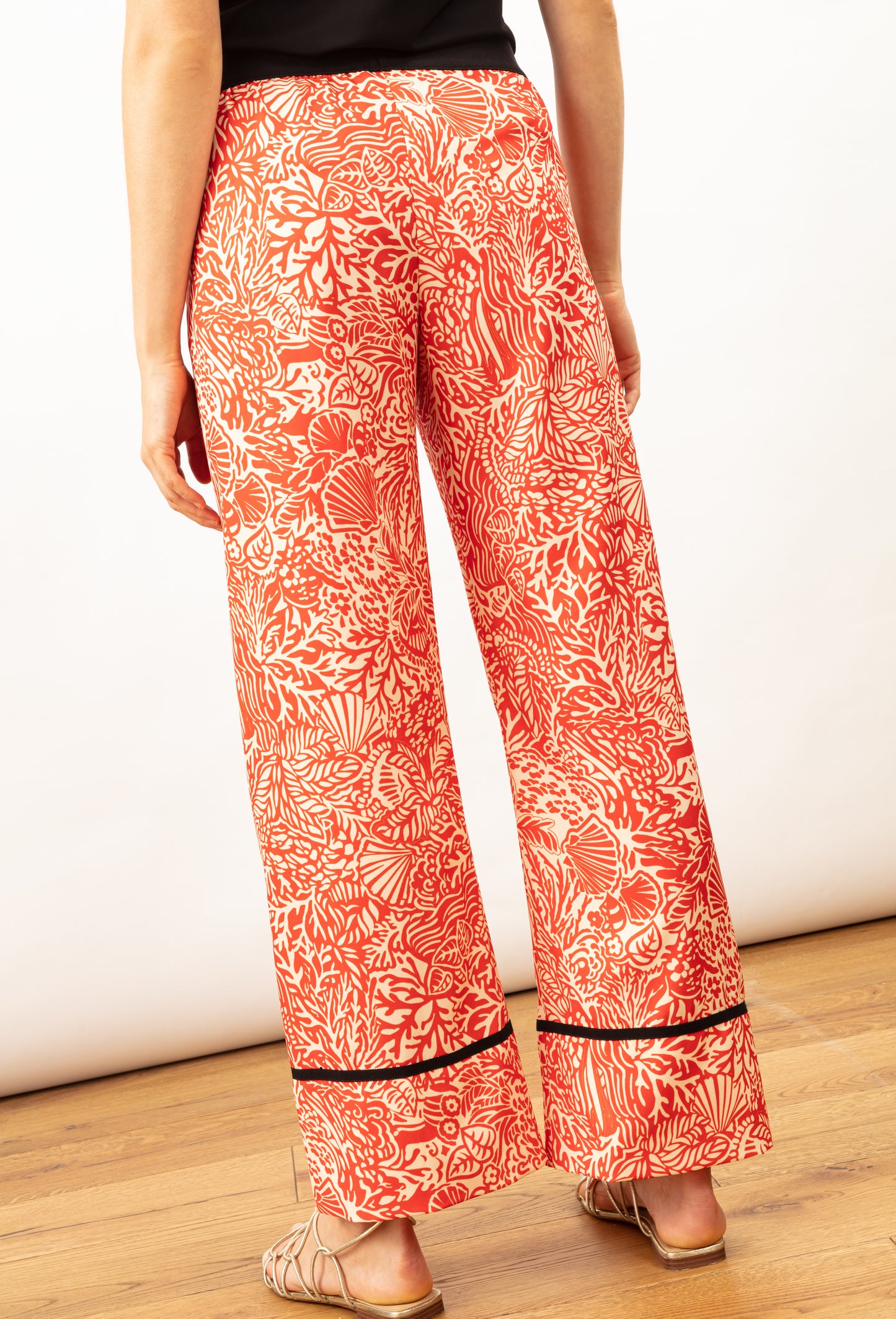 Pantalon large Lauren imprimé coquillages 3