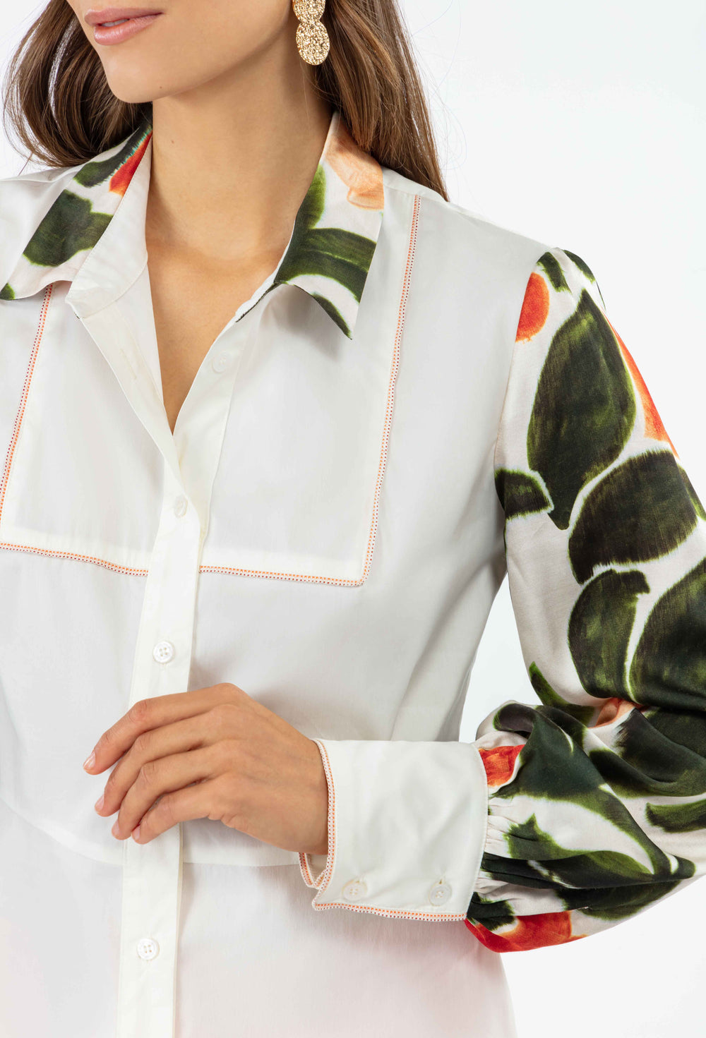 Chemise ajustée Ellen imprimée 2